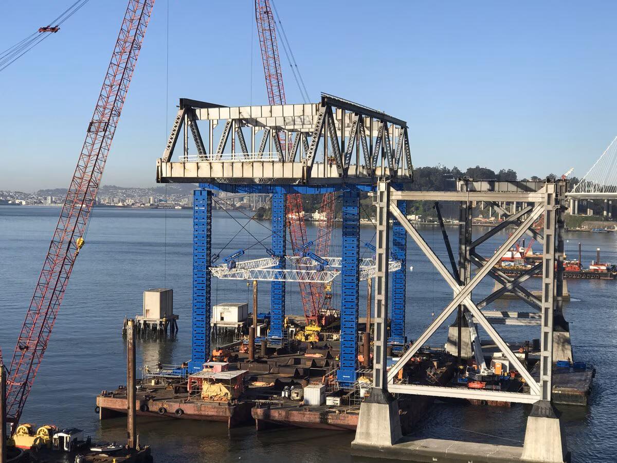 Removing the Spans of the old Bay Bridge in Record Time