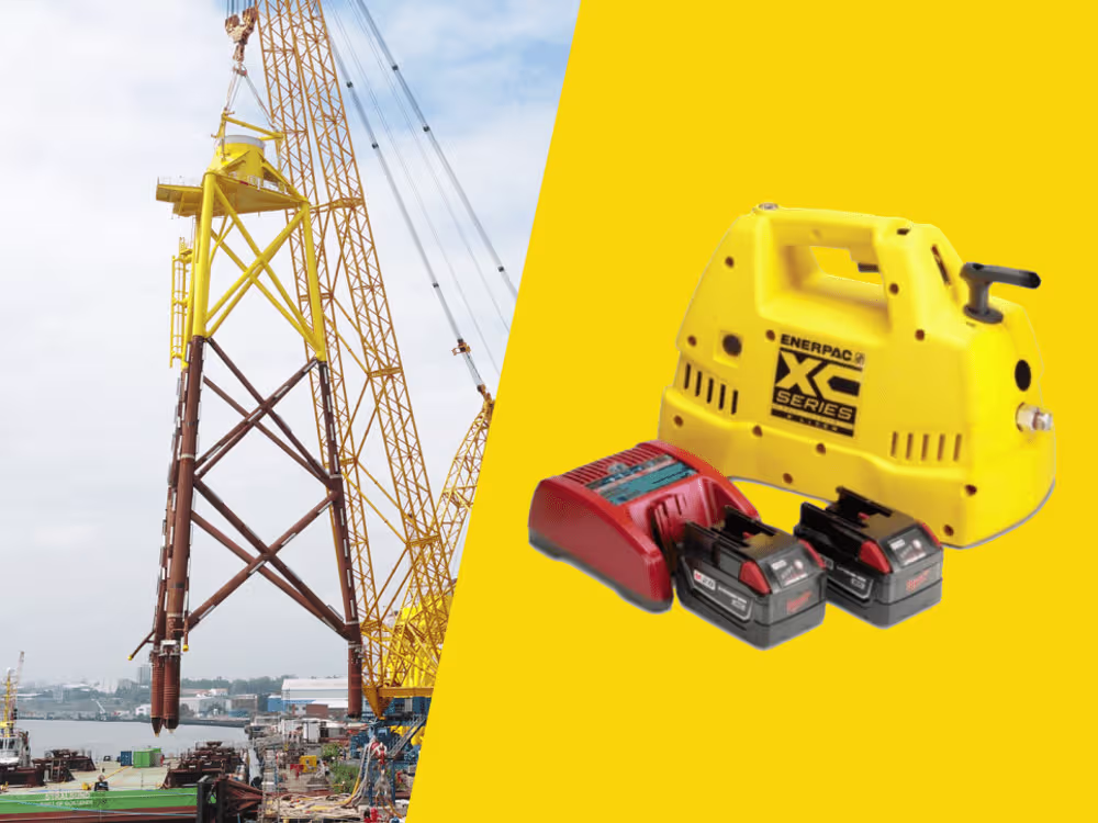 Innovative Wind Industry Application for a Battery Powered Hydraulic Pump